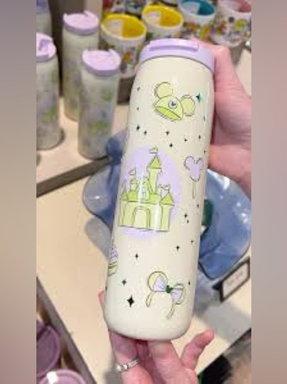 2026 Disney Parks Starbucks Summertime Castle Mickey Ear Steel Travel Tumbler - Picture 3 of 12